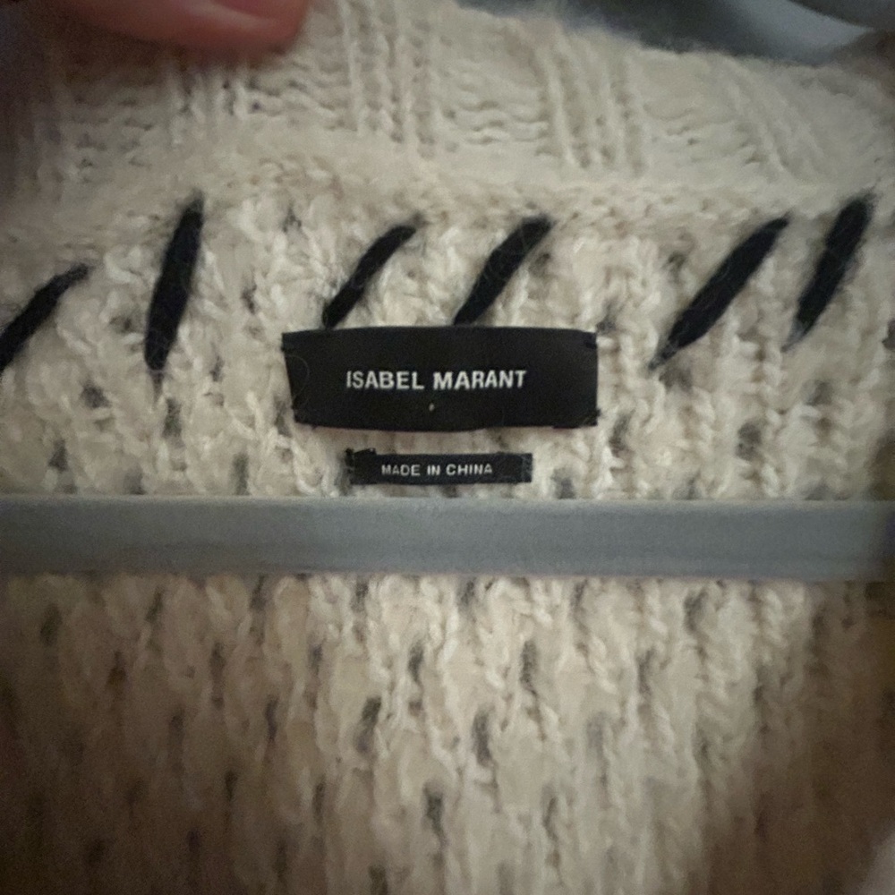 Isabel Marant Chunky Knit Wool Blend Sweater  size 40 - Picture 4 of 6